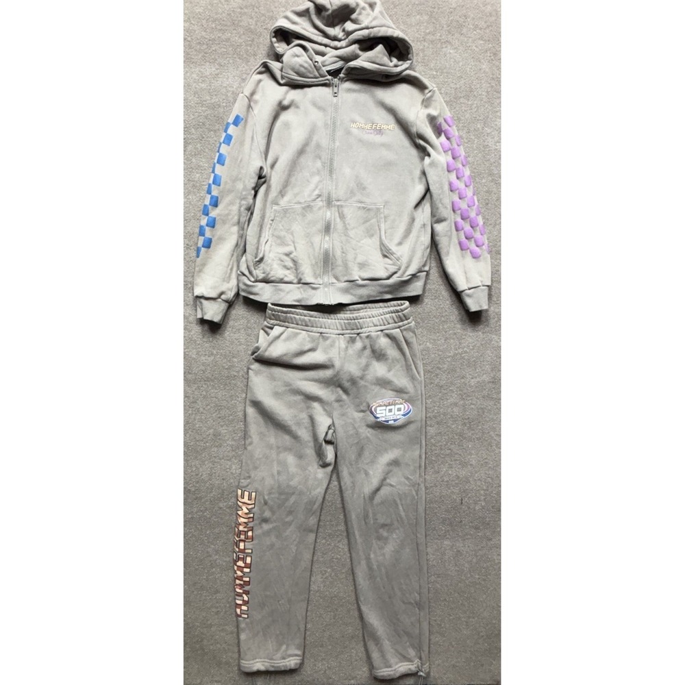 Homme Femme SET Racing 500 Graphic Hoodie +Sweat Pants‎ SET Men's Size Large
